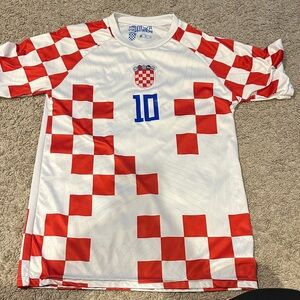 Source Unknown Red and White Kids Jersey